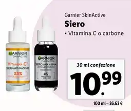 Lidl Garnier SkinActive Siero offerta