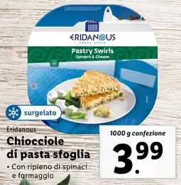 Lidl Eridanous Chiocciole di pasta sfoglia offerta