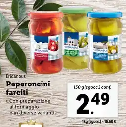 Lidl Eridanous Peperoncini farciti offerta