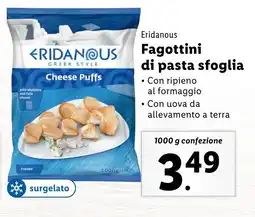 Lidl Eridanous Fagottini di pasta sfoglia offerta