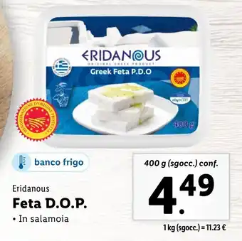 Lidl Eridanous Feta D.O.P. offerta