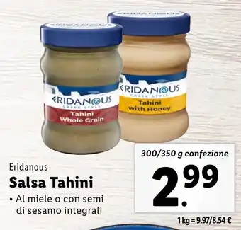 Lidl Eridanous Salsa Tahini offerta