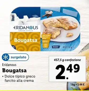 Lidl Eridanous Bougatsa offerta