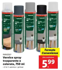 Lidl PARKSIDE Vernice spray trasparente o colorata offerta