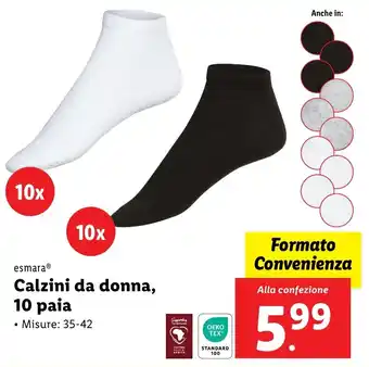 Lidl esmara Calzini da donna, 10 paia offerta