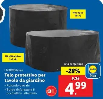 Lidl LIVARNO home Telo protettivo per tavolo da giardino offerta