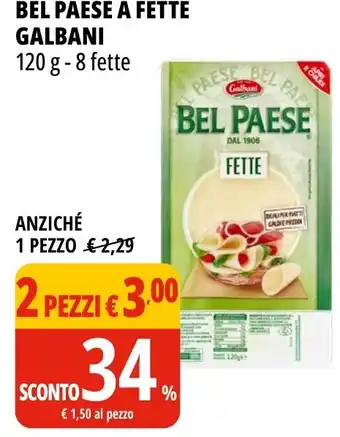 Tigros Bel paese a fette GALBANI offerta