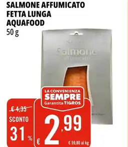 Tigros Salmone affumicato fetta lunga AQUAFOOD offerta