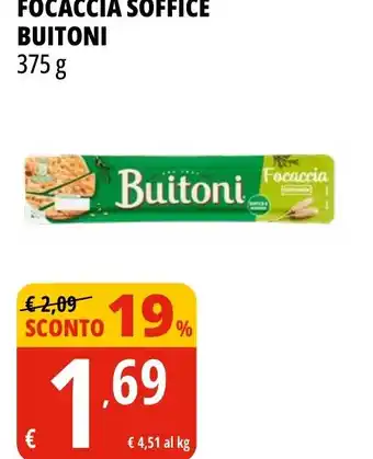 Tigros Focaccia soffice BUITONI offerta