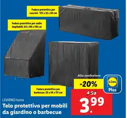 Lidl LIVARNO home Telo protettivo per mobili da giardino o barbecue offerta