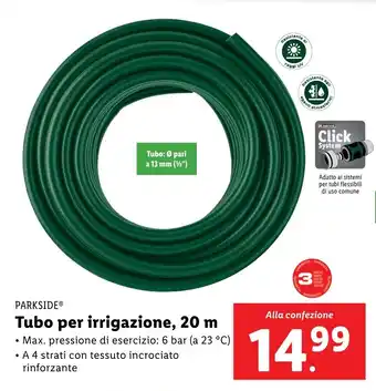 Lidl PARKSIDE Tubo per irrigazione, 20 m offerta