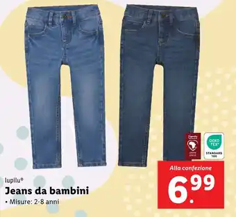 Lidl lupilu Jeans da bambini offerta