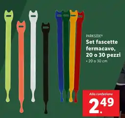 Lidl PARKSIDE Set fascette fermacavo, 20 o 30 pezzi offerta