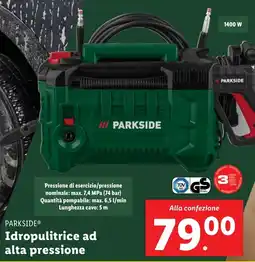 Lidl PARKSIDE Idropulitrice ad alta pressione offerta