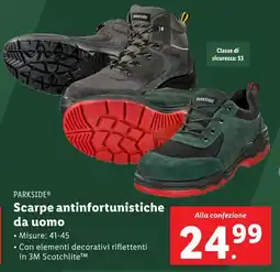 Lidl PARKSIDE Scarpe antinfortunistiche da uomo offerta