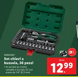 Lidl PARKSIDE Set chiavi a bussola, 36 pezzi offerta