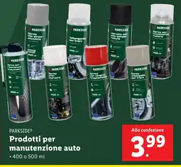 Lidl PARKSIDE Prodotti per manutenzione auto offerta