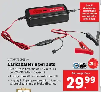 Lidl ULTIMATE SPEED Caricabatterie per auto offerta