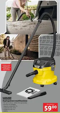 Lidl KARCHER Aspirapolvere multifunzione offerta