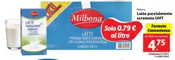 Lidl Milbona Latte parzialmente scremato UHT offerta