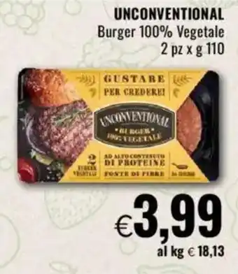 Famila UNCONVENTIONAL Burger 100% Vegetale offerta