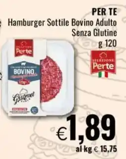 Famila PER TE Hamburger Sottile Bovino Adulto Senza Glutine offerta