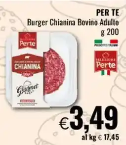 Famila PER TE Burger Chianina Bovino Adulto offerta