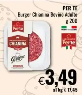 Famila PER TE Burger Chianina Bovino Adulto offerta