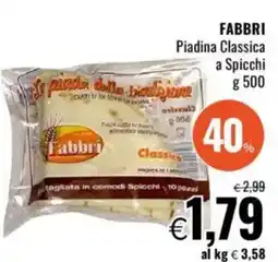 Famila FABBRI Piadina Classica a Spicchi offerta