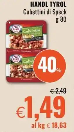 Famila HANDL TYROL Cubettini di Speck offerta