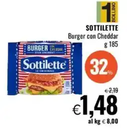 Famila SOTTILETTE Burger con Cheddar offerta