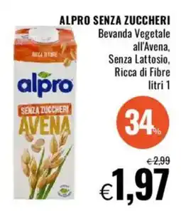 Famila ALPRO SENZA ZUCCHERI Bevanda Vegetale all'Avena, Senza Lattosio, Ricca di Fibre offerta