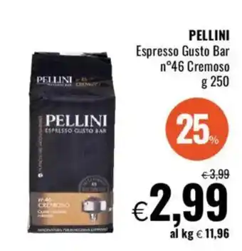 Famila PELLINI Espresso Gusto Bar n°46 Cremoso offerta