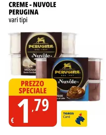 Tigros Creme - nuvole PERUGINA offerta