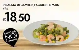 Bennet Insalata di gamberi, fagiolini e mais offerta