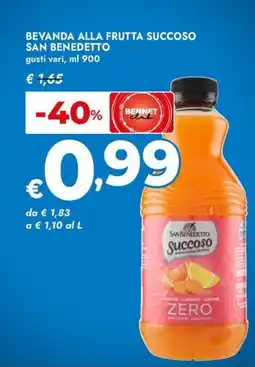 Bennet Bevanda alla frutta succoso SAN BENEDETTO offerta