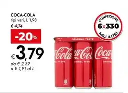 Bennet Coca-cola tipi vari offerta