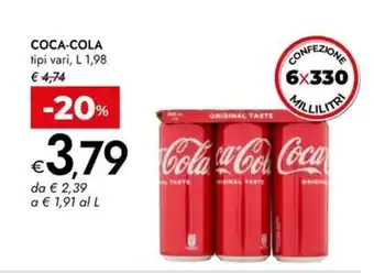 Bennet Coca-cola tipi vari offerta