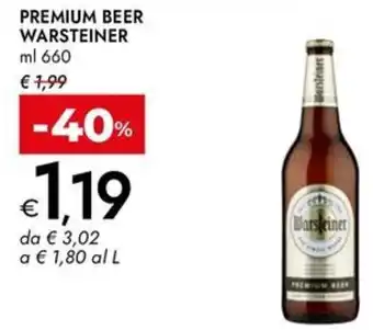 Bennet Premium beer WARSTEINER offerta