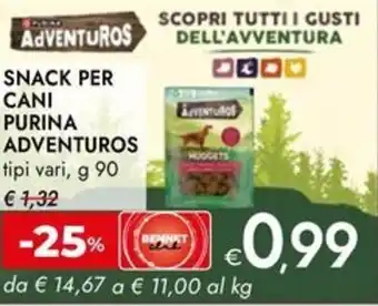 Bennet Snack per cani purina ADVENTUROS offerta