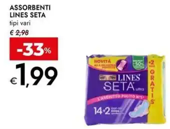 Bennet Assorbenti LINES SETA tipi vari offerta