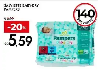 Bennet Salviette baby-dry PAMPERS offerta