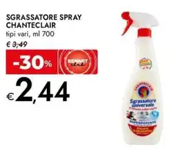 Bennet Sgrassatore spray CHANTECLAIR tipi vari offerta