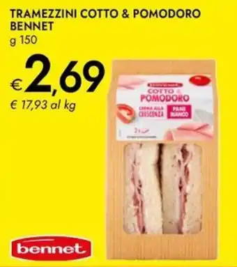 Bennet Tramezzini cotto & pomodoro BENNET offerta