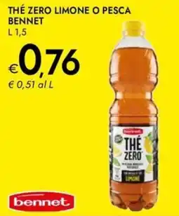 Bennet Thé zero limone o pesca BENNET offerta