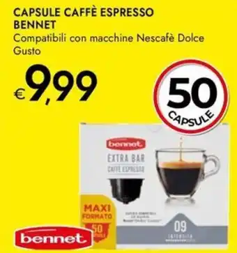 Bennet Capsule caffè espresso BENNET offerta