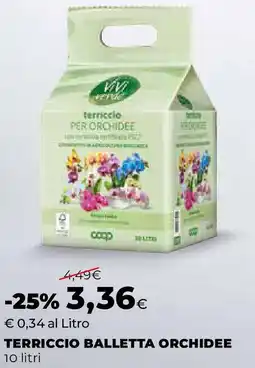 Extracoop Terriccio balletta orchidee offerta