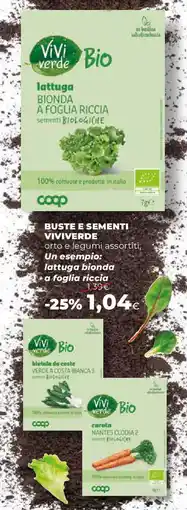 Extracoop Buste e sementi VIVIVERDE offerta