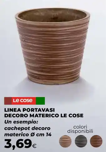 Extracoop Linea portavasi decoro materico LE COSE offerta