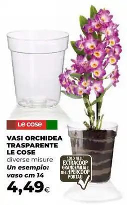 Extracoop Vasi orchidea trasparente LE COSE offerta